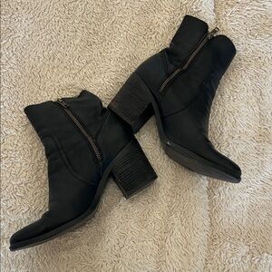 Steve Madden Black Ankle Booties